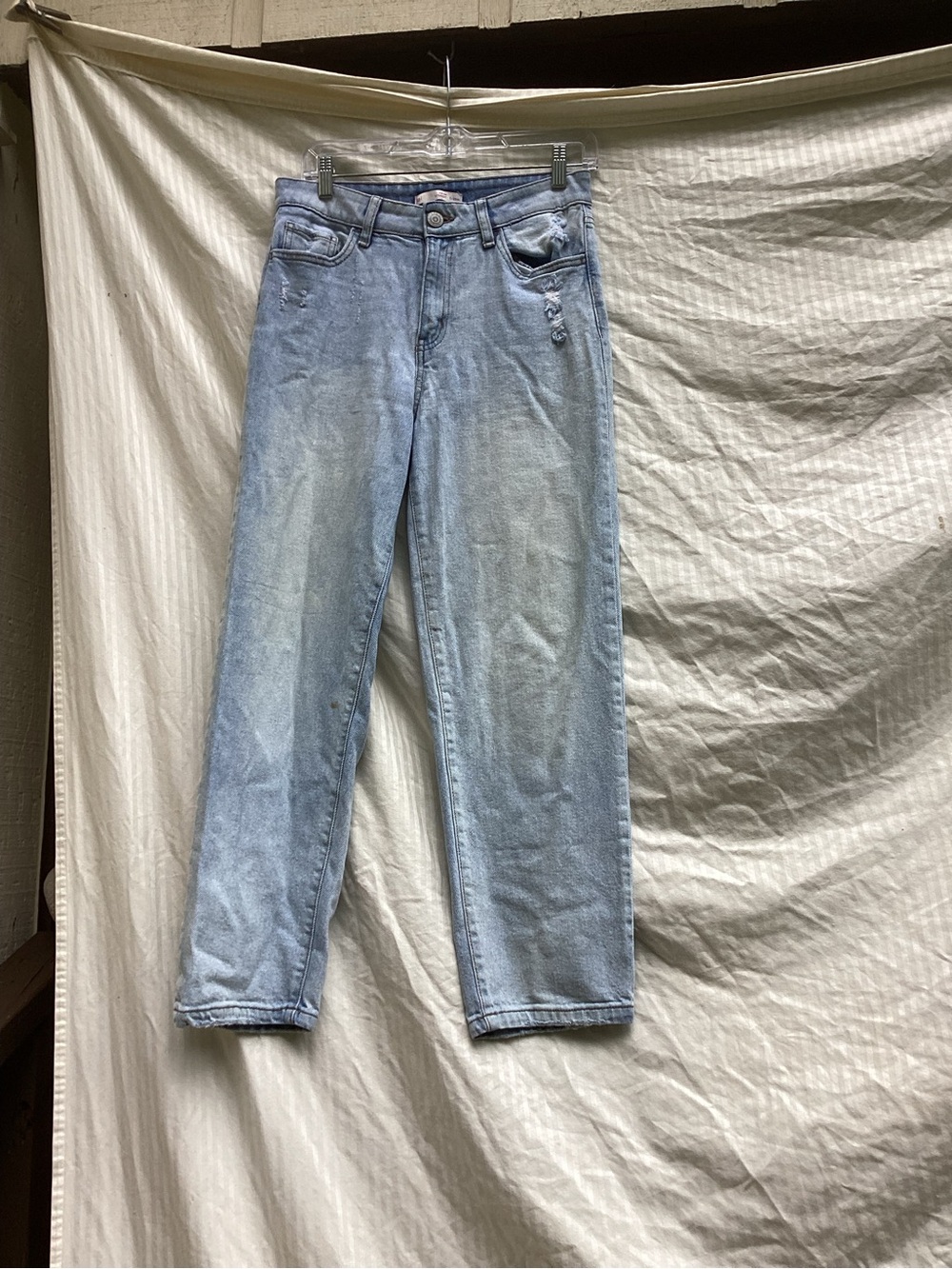 SO Light Blue high rise Straight Leg Women's Jeans, size 28W